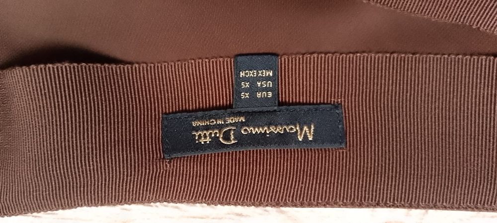 Спідниця Massimo Dutti шовкова атласна коричневий колір розмір XS