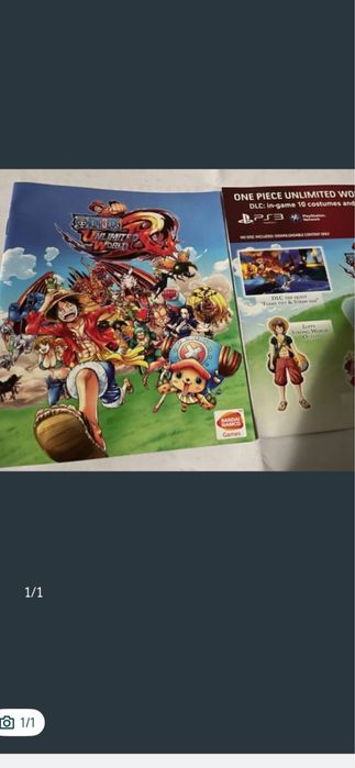 Manual jogo Ps3 One Piece Unlimited World Red