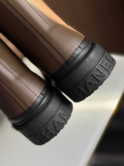 Premium Kaloszy Chanel! Khaki, czarne,beż ! Gumowce od ręki 36-41