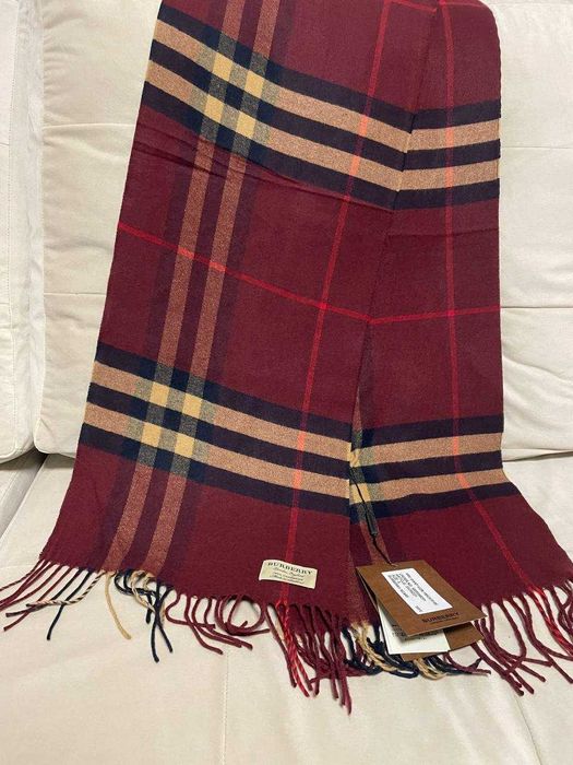 Шарф Burberry червоний