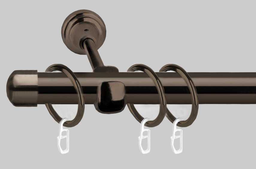 Карниз для штор однорядний металевий 19 мм (комплект)