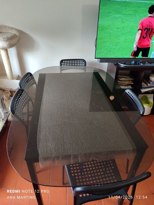 Tampo de mesa em vidro temperado