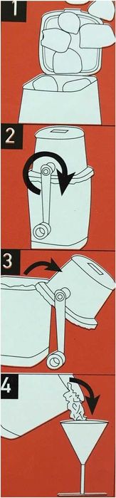 Picadora manual de gelo em pvc transparente Novo em caixa