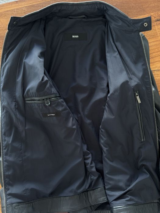 Hugo Boss leather jacker