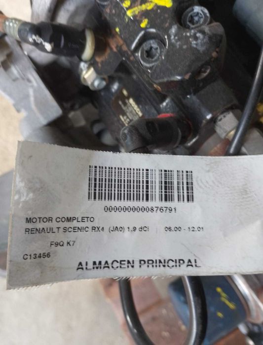 Motor Renault scenic Rx4 1900 dci