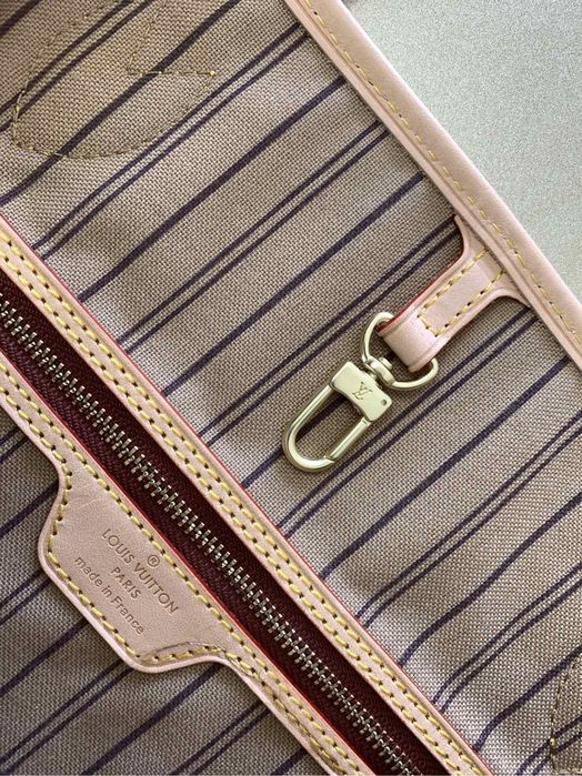 Torebka Louis Vuitton NEVERFULL mm gm SKORA monogram nr seryjny ebene