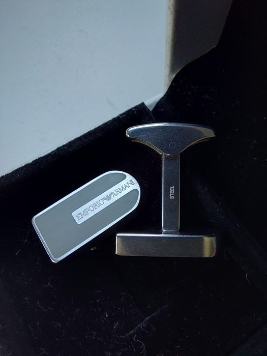 Emporio Armani зажим для галстука + запонки