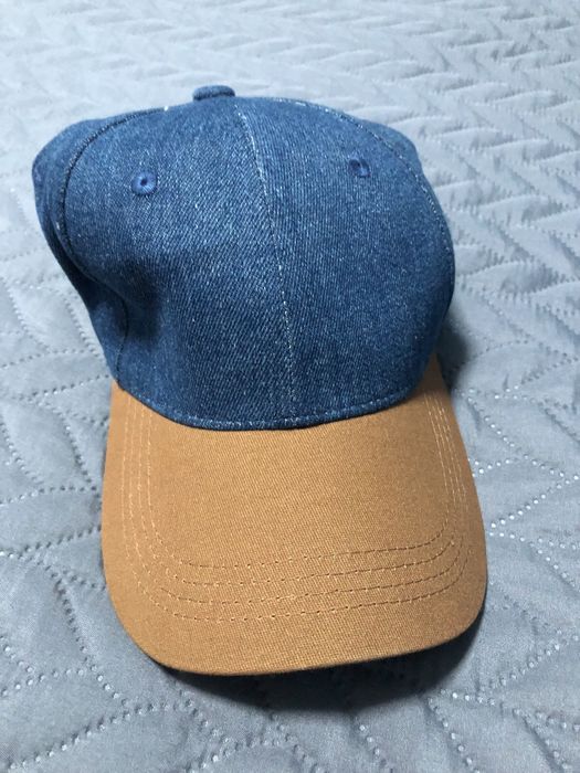 Boné azul ganga e castanho vilanova