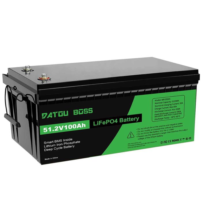 Акумулятор DATOUBOSS 48V 100Ah LiFePO4 с BMS 200A