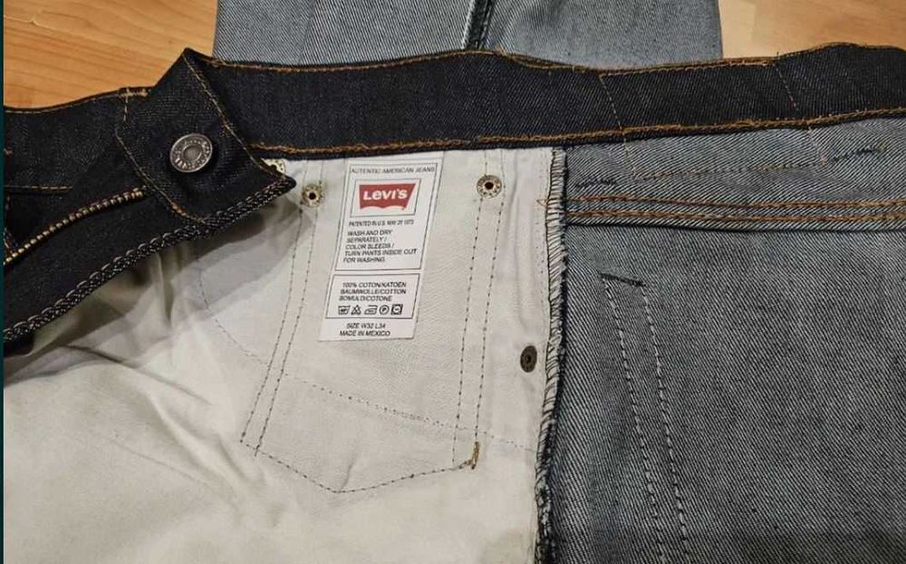 Джинсы Levis 501 Z W32L34темносиние