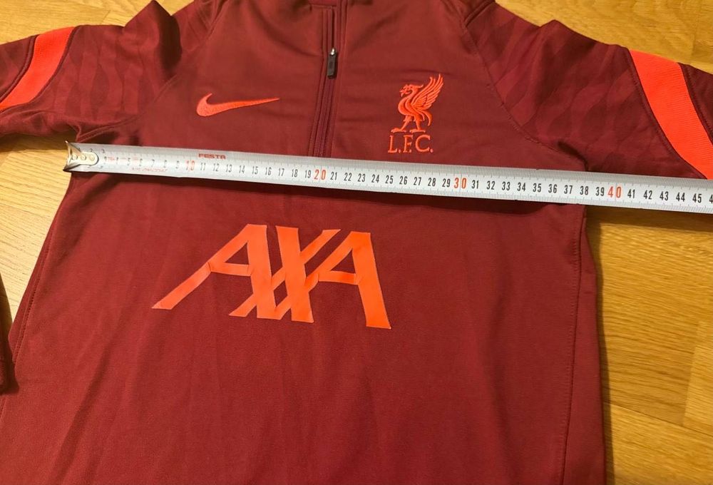 Дитяча бордову тренувальну кофту Nike Liverpool FC 2021/22 Dry Strike Drill Top на 8-10 років