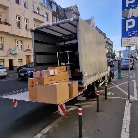 Transport Przeprowadzki Bagażówka Przewóz mebli Auto z Windą Zakupy