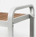 IKEA SJALLAND ławka  ogrodowa szary/brąz 136cm