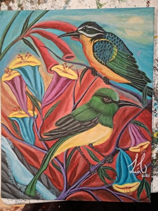 Pinturas em acrilico sobre tela