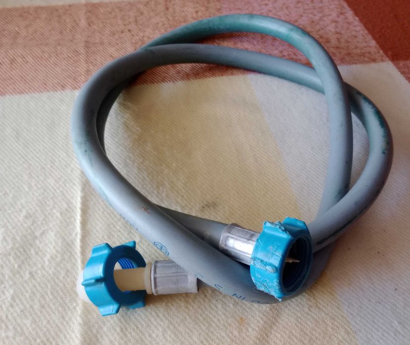 Tubo entrada água máquina, com filtro,  lavar roupa / loiça