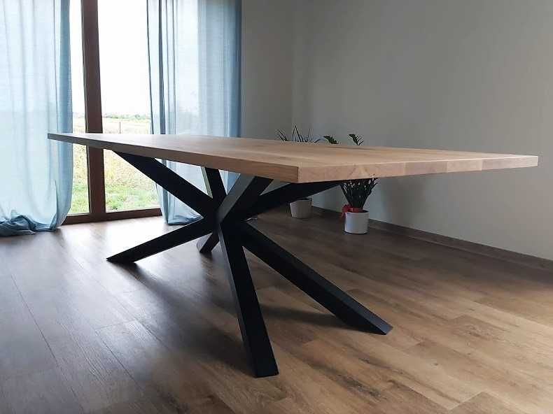 Stół rozkładany stolik drewniany dąb lite drewno na wymiar PRODUCENT