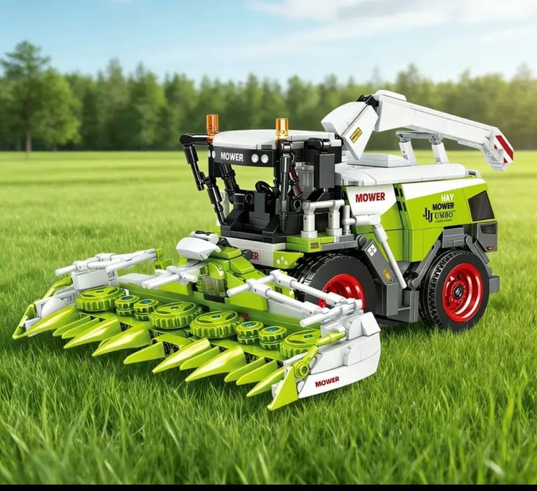 Конструктор трактор,бульдозер, комбайн (+1000деталей)