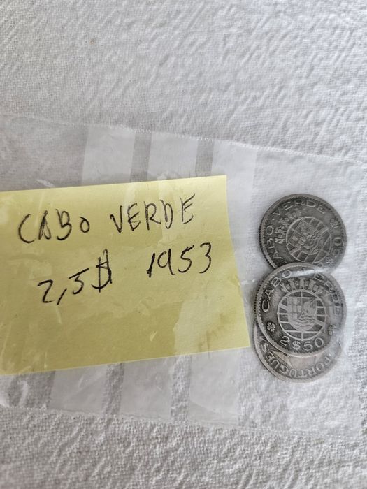 Cabo verde 2.5 escudos 1953
