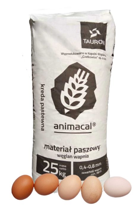 Kreda pastewna, paszowa wapno dla kur, Animacal 1T 1000KG
