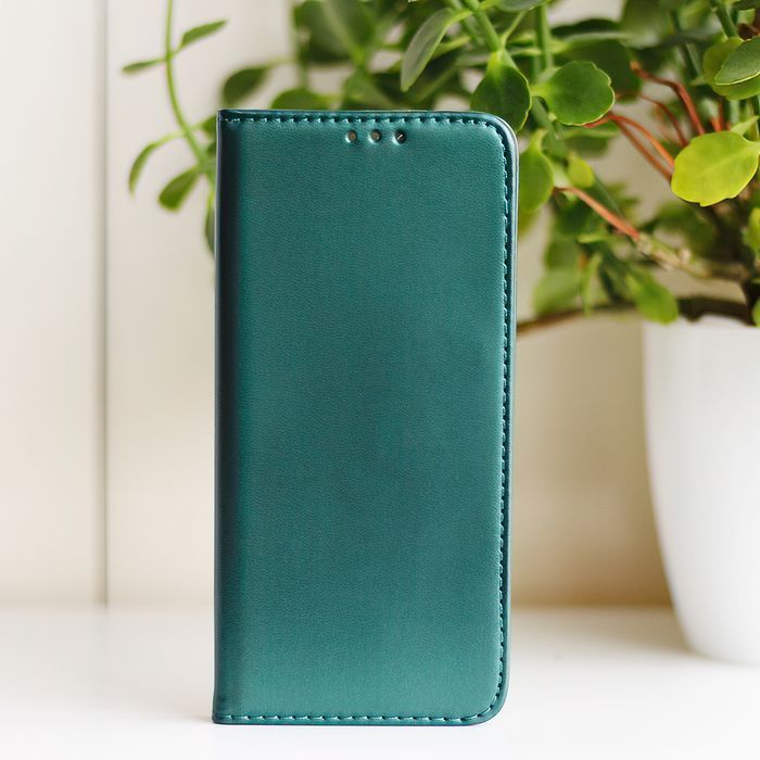 Etui Smart Magnetic do Oppo A40 4G … A60 5G (Global) ciemnozielone