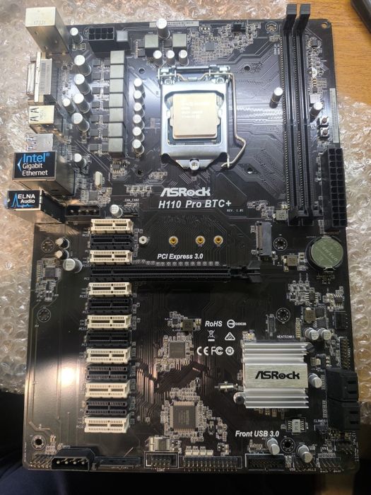 Материнська плата AsRock H110 Pro BTC+
