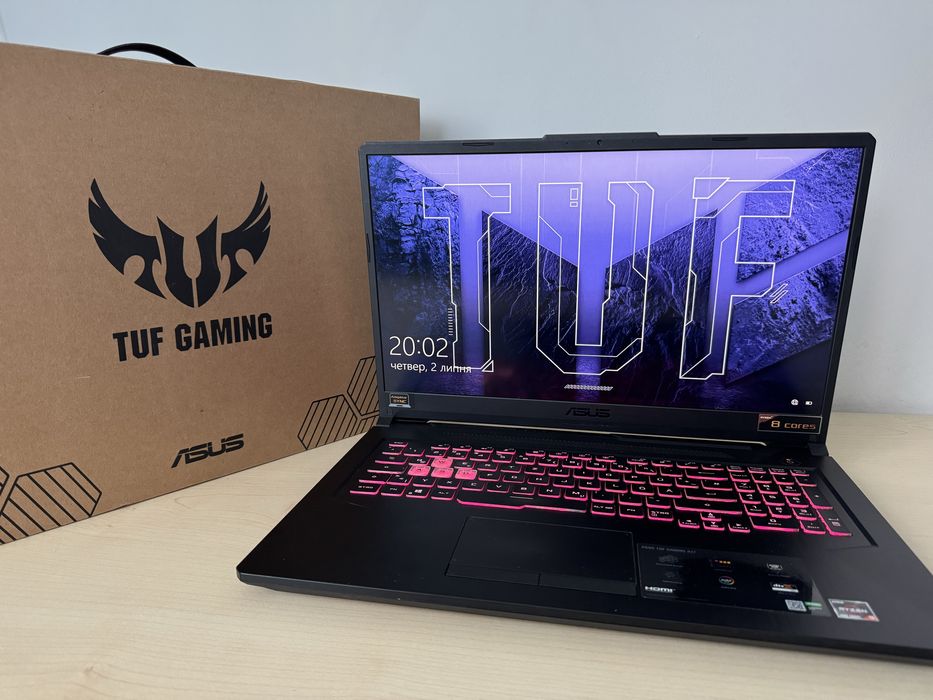 Величезний ігровий ноутбук Asus tuf a17 ryzen 9-4900h/gtx 1660ti/ddr4/ssd