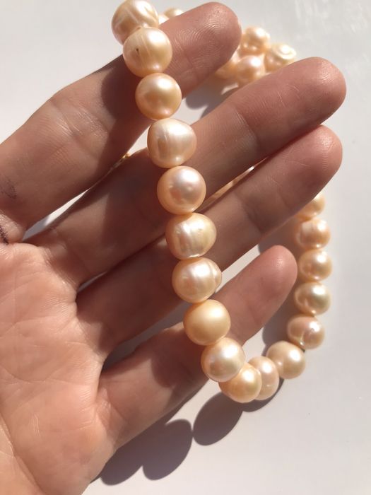 Жемчуг натуральный бусы ожерелье