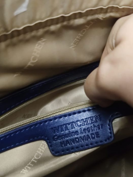 torba torebka Wittchen niebieska elegancka rozsuwana suwak zasuwana bl