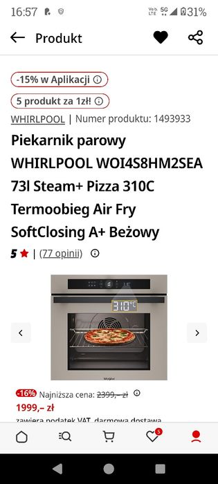 Piekarnik pod zabudowę i mikrofala