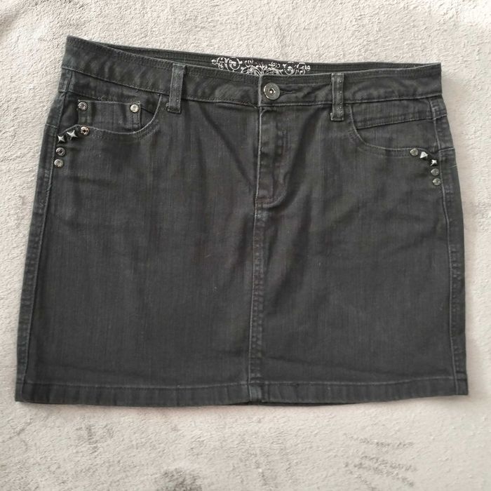 Saia curta de ganga preta