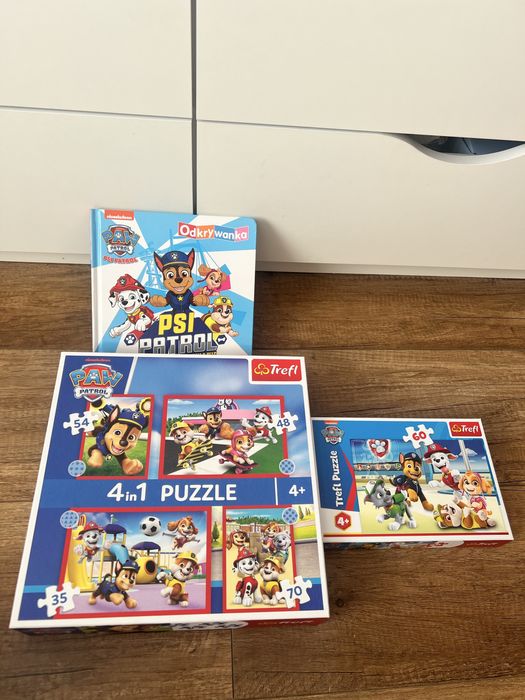 Пазли щенячий патруль, книжечка з віконцями paw patrol