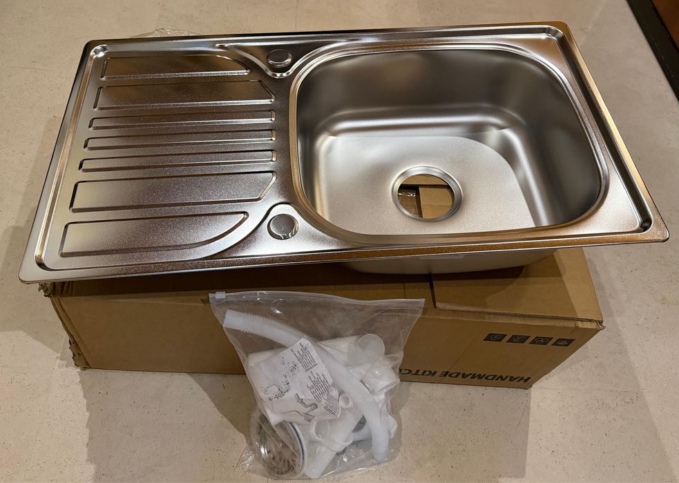 Lava-loiça em Inox com acabamento Electric Plating- Novo– 760 x 430mm