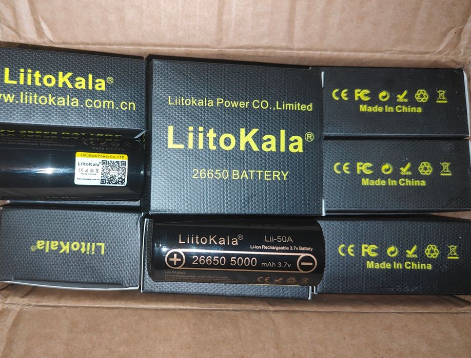 Акумулятор 26650 LiitoKala Lii-50A 5000mAh 20A Li-ion Нові Оригінал