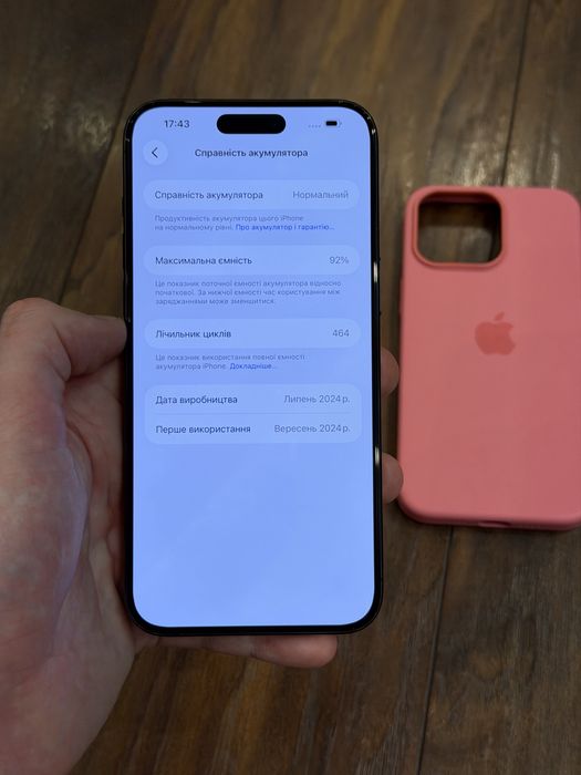 iPhone 15 Pro Max 256gb Blue Neverlock Гарантія!