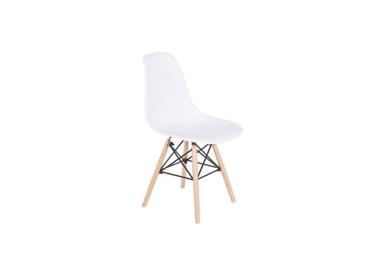 6 Cadeiras Estilo Nórdico Branco