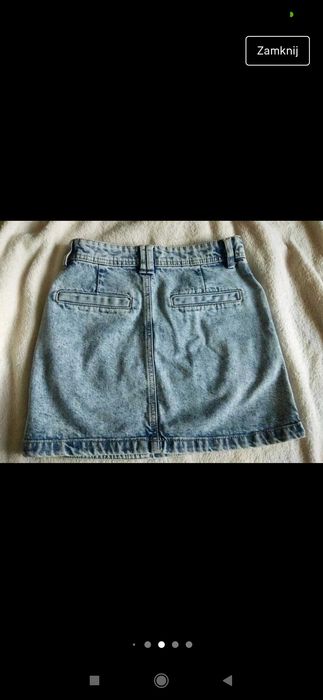 XXS Spódniczka dżinsowa jeansowa nowa bez metki xxs