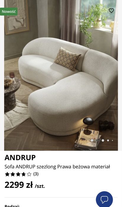 Sofa Andrup szezląg