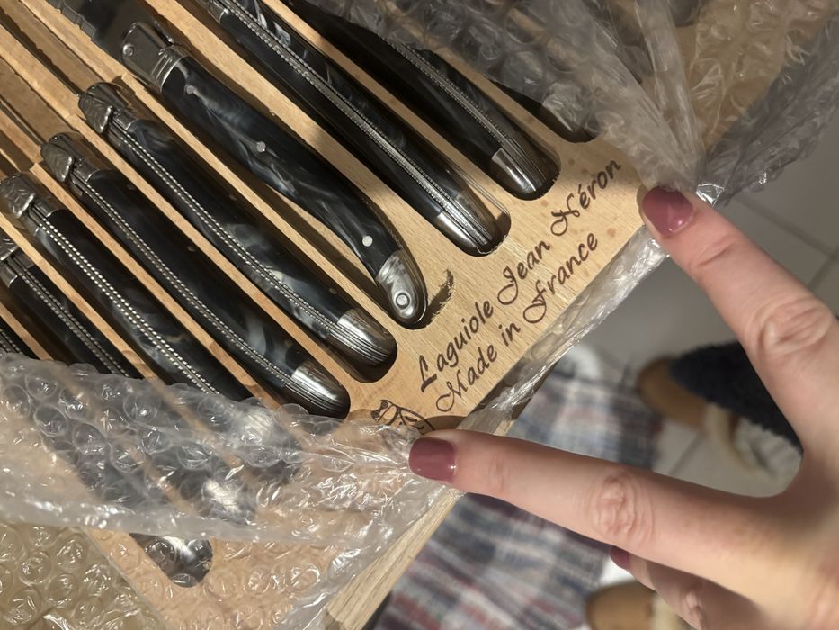 Laguiole faqueiro 12 peças - 6 facas e 6 garfos