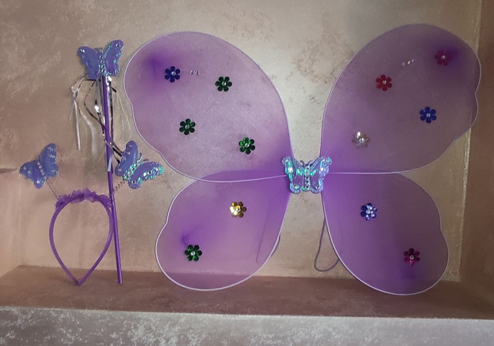 Крила метелика нейлонові кольорові