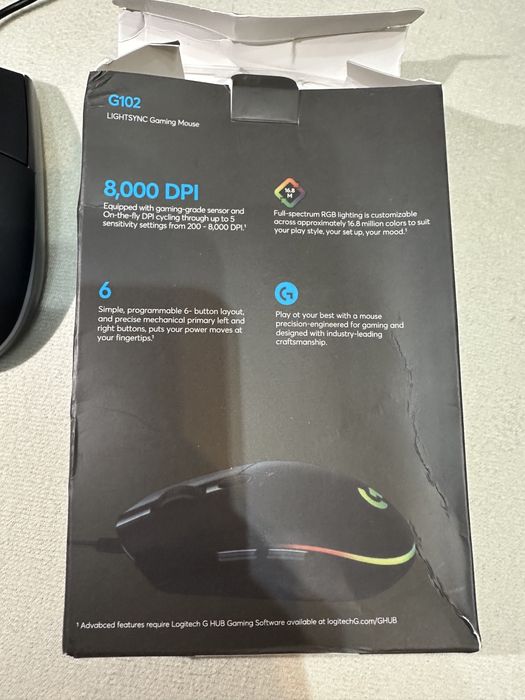 Mysz logitech g102 czarna