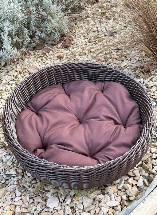 Коричнева ліжанка, лежанка для кота собаки, ліжко для кота собаки з по