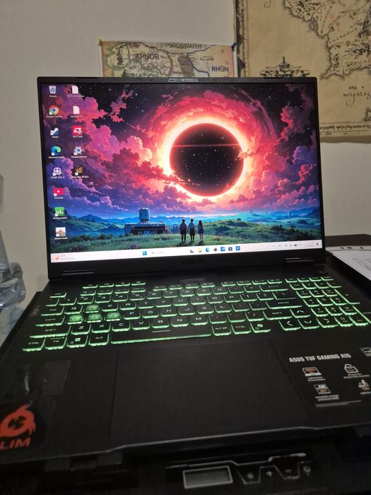 Laptop asus tuf gaming a16+RTX5060 110w