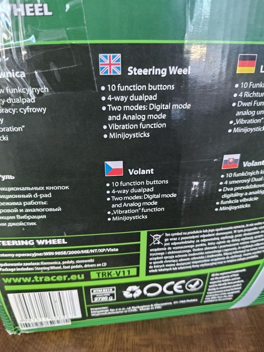 Kierownica TRACER TRK-V11 SpeedDriverPRO