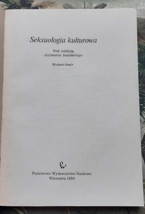 Książka "Seksuologia kulturowa" Imieliński