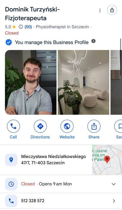 Prezent na Święta/ Bon – Masaż leczniczy/Fizjoterapia | Szczecin