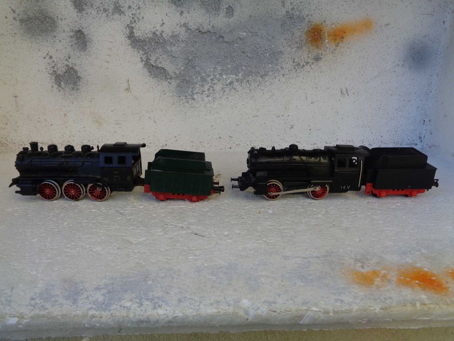 1:87 BRICOLAR Lote de 2 locomotivas Fleischmann com tender comboio