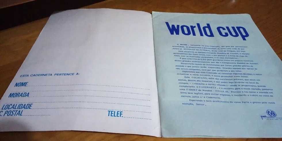 Caderneta - World Cup Equipas campeas mundiais Futebol - MANIL +Cromos
