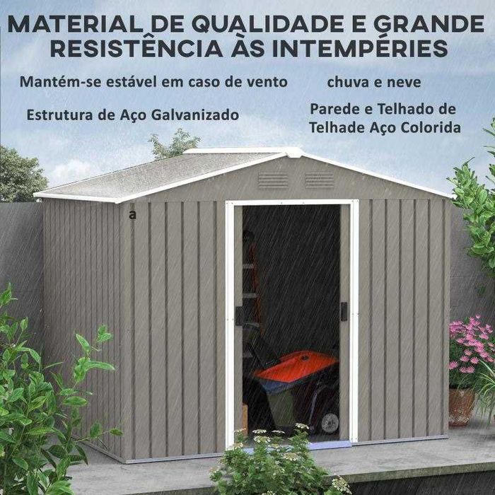 Abrigo de Jardim 236x174x190 cm