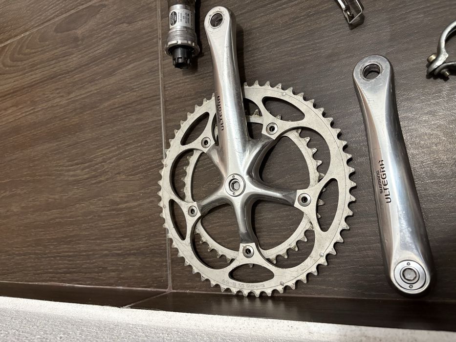 Grupo Shimano Ultegra 6500 9v (pedaleiro + desviadores + BB)