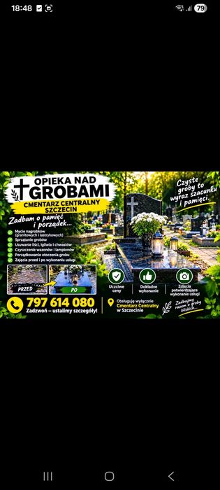 Mycie  ,sprzatanie grobów